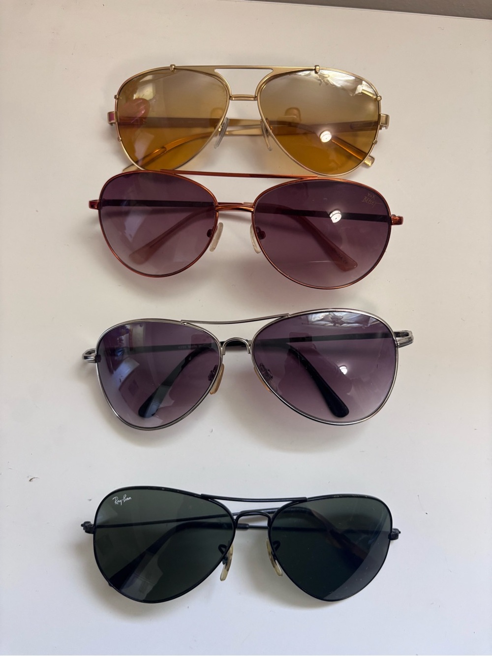 Mixed Sunglasses Bundle - Ray-Ban DKNY Betsey Johnson & More Aviators